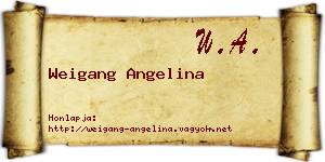 Weigang Angelina névjegykártya